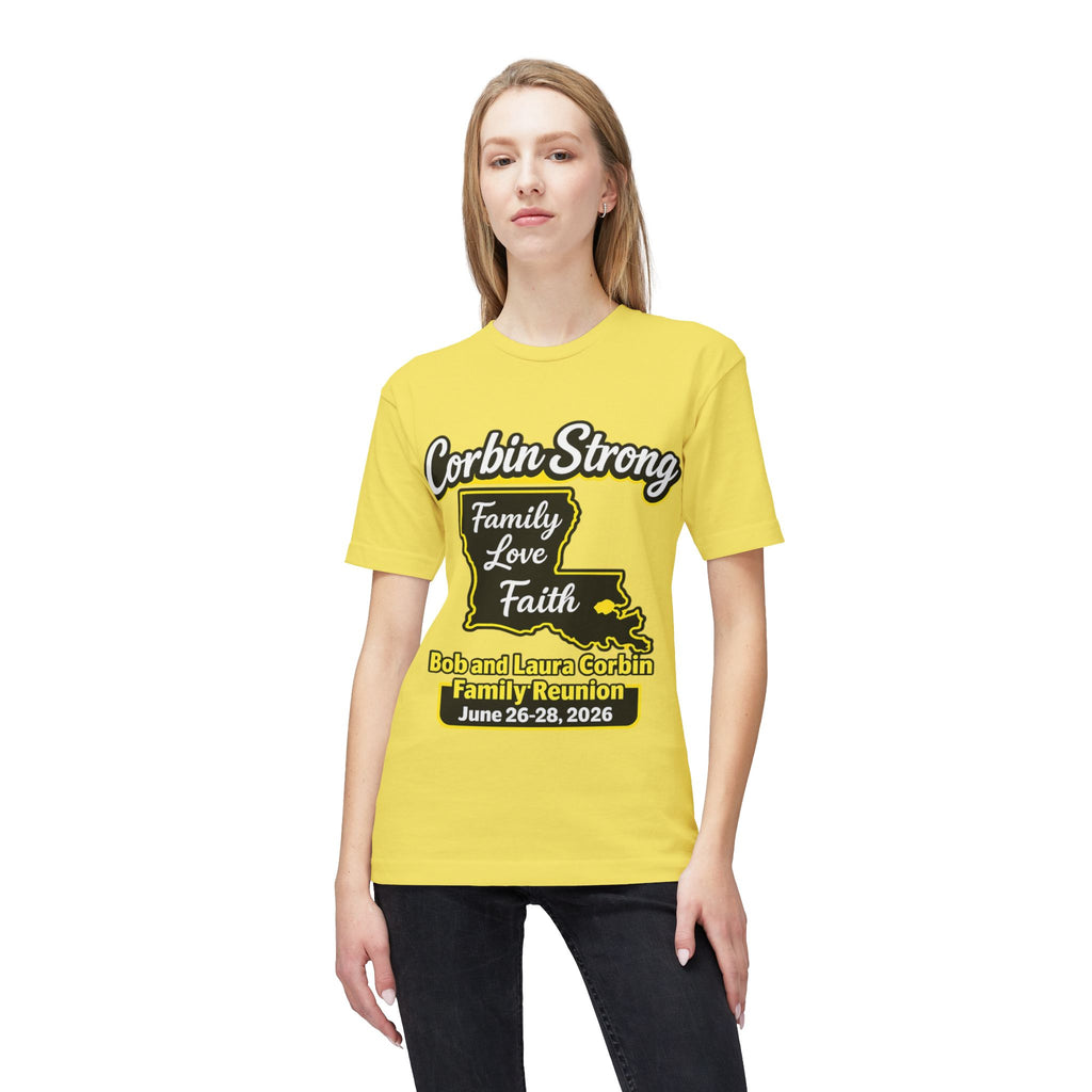 Corbin Strong Family Reunion T-Shirt — ‘Family Love Faith’ Louisiana Reunion Tee (June 26–28, 2026)